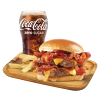 Baconator combo with fries and drink