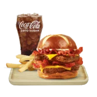 Pretzel Baconator Combo with Fries and drink