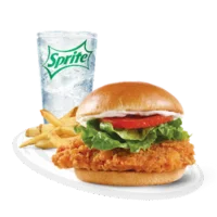 Spicy Chicken Sandwich Combo with fries and drink